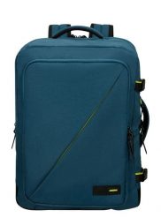 Plecak podróżny do samolotu American Tourister Take2cabin L - harbor blue. Zielone plecaki męskie American Tourister, bez wzorów. Za 369.99 zł.