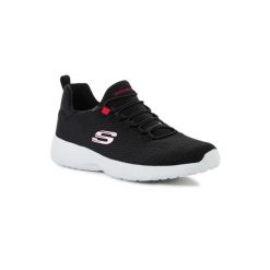 Buty treningowe męskie Dynamight. Czarne buty sportowe męskie Skechers, bez wzorów, z materiału, bez zapięcia. Za 199.99 zł.