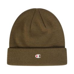 Czapka Champion Beanie Cap. Zielone czapki męskie Champion, na zimę, bez wzorów, z materiału. Za 62.99 zł.