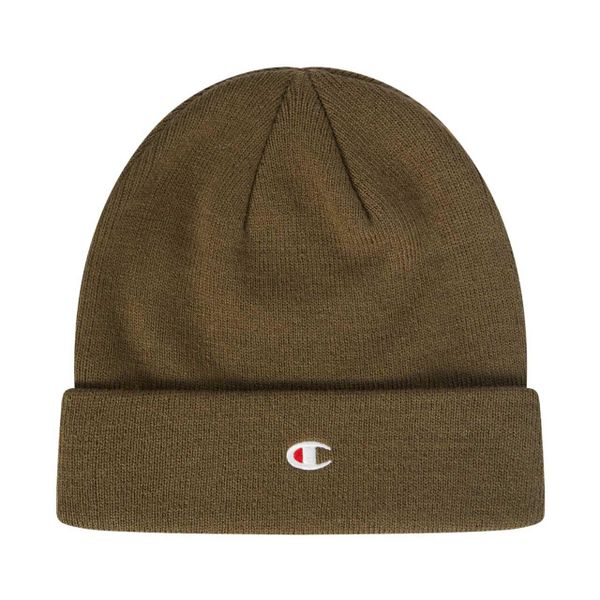 Czapka unisex Champion Beanie Cap. Zielone czapki damskie Champion, na jesień, bez wzorów, z materiału. Za 62.99 zł.