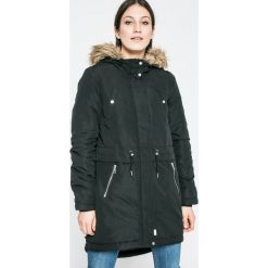 Vero Moda - Parka. Zielone parki damskie Vero Moda, m, bez wzorów, z materiału, z kapturem. W wyprzedaży za 119.90 zł.