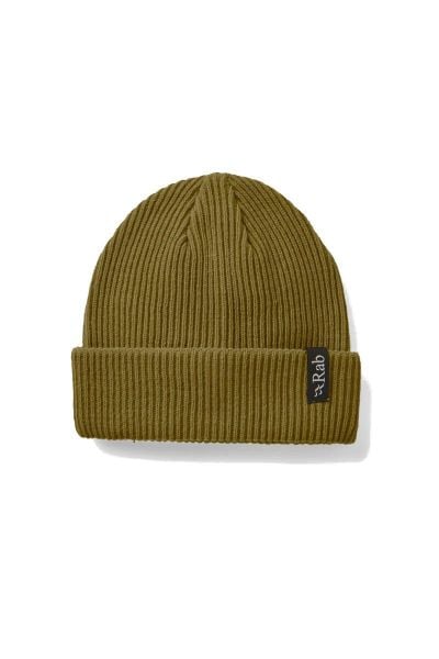 Czapka trekkingowa Perimeter Rolled. Zielone czapki damskie RAB, na zimę, bez wzorów, klasyczne. Za 129.99 zł.