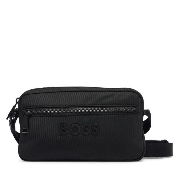 Saszetka BOSS. Czarne saszetki i nerki męskie Boss, bez wzorów. Za 424.99 zł.