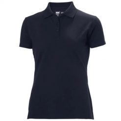Helly Hansen Women's T-shirt HELLY HANSEN Manchester Polo, blue 2XL. Niebieskie t-shirty damskie Helly Hansen, s, bez wzorów, bez kołnierzyka, bez ramiączek. Za 111.93 zł.
