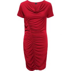 Sukienka bonprix stary jasnoróżowy - biały w paski. Czerwone sukienki damskie bonprix, bez wzorów, retro, bez kołnierzyka, bez ramiączek. Za 79.99 zł.