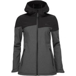 Damska kurtka softshell Loap Ludysa Ciemnoszara. Czarne kurtki sportowe damskie LOOP, na jesień, s, bez wzorów, z softshellu, bez ramiączek, bez kaptura, trekkingowe. Za 349.99 zł.