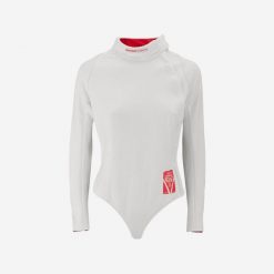 Bluza do szermierki dla praworęcznych 800N damska. Białe bluzy damskie FENC'IT, l, bez wzorów, z materiału, klasyczne, bez ramiączek, bez kaptura. Za 599.99 zł.