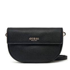 Torebka Guess. Czarne listonoszki damskie Guess, z aplikacjami, bez dodatków. Za 259.99 zł.