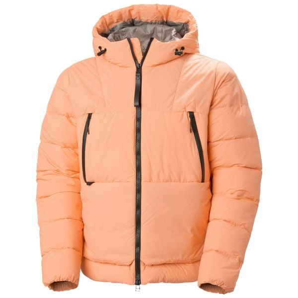 Kurtka narciarska Helly Hansen W22 Arc. Brązowe kurtki sportowe damskie Helly Hansen, na zimę, bez wzorów, z puchu, bez ramiączek, bez kaptura, narciarskie. W wyprzedaży za 1,914.00 zł.