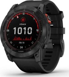 Zegarek sportowy Garmin Fenix 7X Solar Czarny (010-02541-01). Czarne zegarki sportowe Garmin, bez wzorów. Za 2,550.00 zł.