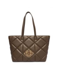 LOVE MOSCHINO Torebka JC4120PP1OLC0203 Brązowy. Brązowe shopperki damskie Love Moschino, bez wzorów, ze skóry, bez dodatków. Za 1,049.00 zł.