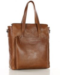 Shopperka aktówka MARCO MAZZINI camelowa R305b. Shopperki damskie bez wzorów, ze skóry, bez dodatków. Za 1,091.55 zł.