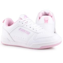Buty damskie sportowe do chodzenia Lotto TOCO BC. Białe obuwie sportowe damskie Lotto, bez wzorów, bez zapięcia, trekkingowe. Za 129.00 zł.