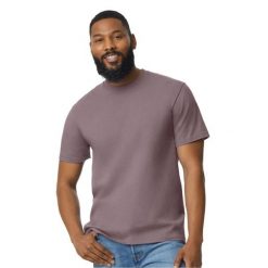 Koszulka Unisex Dla Dorosłych Softstyle Midweight. Fioletowe bluzki damskie GILDAN, xl, bez wzorów, sportowe, bez kołnierzyka, bez ramiączek. Za 43.99 zł.