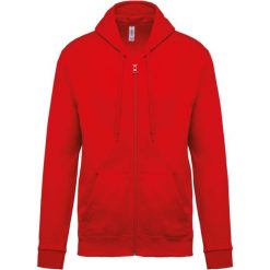 Bluza z kapturem na zamek Kariban Molleton. Szare bluzy damskie KARIBAN, xl, bez wzorów, z bawełny, bez ramiączek, z kapturem. Za 195.50 zł.