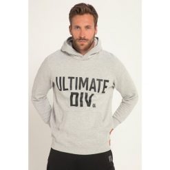 Męska Bluza z kapturem kaptur nadruk Ultimate kieszeń kangurka. Szare bluzy męskie JAY-PI, m, bez wzorów, z bawełny, casualowe, bez ramiączek, z kapturem. Za 343.99 zł.