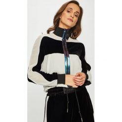 Diesel - Bluza. Białe bluzy damskie Diesel, s, bez wzorów, z elastanu, bez ramiączek, bez kaptura. W wyprzedaży za 799.90 zł.