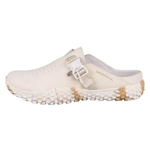 Klapki damskie Merrell J008320. Białe klapki damskie Merrell, bez wzorów, z materiału, eleganckie, bez obcasa, bez zapięcia. Za 427.00 zł.