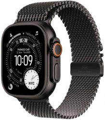 Smartwatch Apple Watch Ultra 3 GPS + Cellular 49mm Black Titanium / Titanium Milanese Loop S Czarny (MF1N4QC/A). Czarne zegarki smartwatch Apple, bez wzorów. Za 4,888.00 zł.