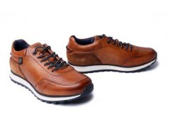 BUGATTI 331-A0212-1000 6300 cognac, półbuty męskie. Brązowe półbuty męskie Bugatti, bez wzorów, bez obcasa, bez zapięcia. Za 499.90 zł.