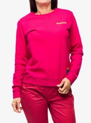 Bluza bez kaptura damska La Sportiva Climbing on the Moon Sweatshirt. Czerwone bluzy damskie La Sportiva, l, bez wzorów, z bawełny, wizytowe, bez ramiączek, bez kaptura. Za 349.55 zł.