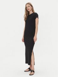 JDY Sukienka codzienna Ava 15321069 Czarny Regular Fit. Czarne sukienki damskie JDY, na co dzień, xs, bez wzorów, z bawełny, bez kołnierzyka, bez ramiączek, proste. Za 79.99 zł.