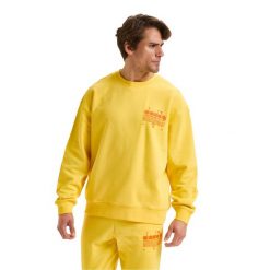 Bluza DIADORA SWEATSHIRT CREW MANIFESTO XXL. Żółte bluzy męskie Diadora, m, bez wzorów, bez ramiączek, bez kaptura. Za 139.99 zł.