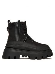 Palladium Trzewiki Pallasquad Zip Tx 99532-008-M Czarny. Czarne botki damskie Palladium, bez wzorów, z materiału, bez obcasa, na płaskiej podeszwie, bez zapięcia. Za 389.99 zł.