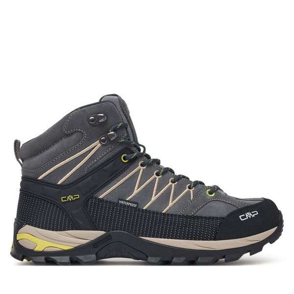 Trekkingi CMP. Szare botki męskie CMP, bez wzorów, bez obcasa, bez zapięcia. Za 529.99 zł.