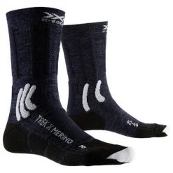 Skarpety trekkingowe X-Socks Trek X Merino 4.0. Białe skarpetki damskie X BIONIC, bez wzorów, z wełny. Za 158.00 zł.