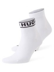 HUGO Skarpety w 2-paku - 2P SH LOGO CC W Kobiety Bawełna biały|czarny, 39-42. Białe skarpetki damskie Hugo, bez wzorów, z bawełny. Za 59.95 zł.