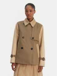 Weekend Max Mara Trencz Biglia 2615021051 Zielony Relaxed Fit. Zielone płaszcze damskie Weekend Max Mara, bez wzorów, z syntetyku, bez kołnierzyka, bez kaptura. Za 2,369.00 zł.