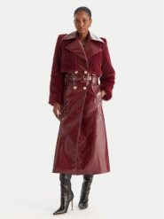 Babylon Płaszcz przejściowy S00772 Bordowy Regular Fit. Czerwone płaszcze damskie Babylon, s, bez wzorów, ze skóry, bez kołnierzyka, bez kaptura. Za 3,239.00 zł.