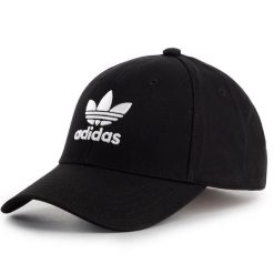 Czapka z daszkiem adidas. Czarne czapki damskie Adidas, bez wzorów. Za 89.99 zł.