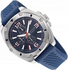 Zegarek Nautica Męski niebieska tarcza 44 mm NAPTCS224 (2056442). Niebieskie zegarki męskie Nautica, bez wzorów. Za 579.99 zł.