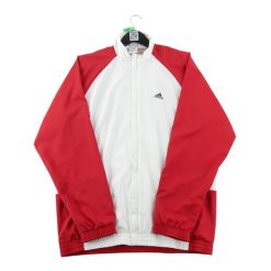 Second life - Kurtka męska ClimaLite Y2K czerwona - Stan bardzo dobry. Czerwone kurtki męskie Adidas, m, bez wzorów, z materiału, retro, bez kaptura. Za 164.76 zł.