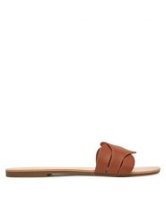 ONLY Shoes Klapki Onlfeli-6 Brązowy. Brązowe klapki damskie ONLY Shoes, bez wzorów, ze skóry, bez obcasa, bez zapięcia. Za 99.99 zł.