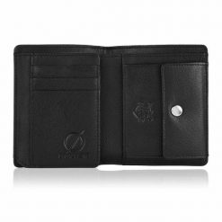 Skórzany Portfel Męski Brødrene G-06L RFID Czarny. Czarne portfele męskie Brødrene, bez wzorów, ze skóry. Za 69.00 zł.