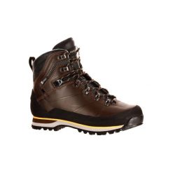 Buty trekkingowe wysokie TREK 900 męskie. Brązowe trekkingi męskie FORCLAZ, z kauczuku, bez zapięcia. Za 599.99 zł.