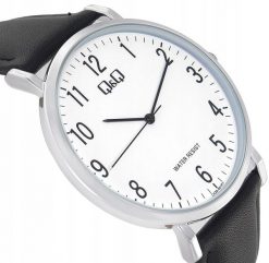 Zegarek męski QQ C43A-001P czarny. Czarne zegarki męskie Q&Q, bez wzorów. Za 159.00 zł.