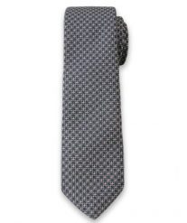 Męski Krawat w Drobny Wzór Geometryczny - 6cm- Alites, Szaro-Różowy. Czerwone krawaty i muchy Alties, bez wzorów, z tkaniny, eleganckie. Za 49.00 zł.