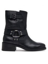 Tommy Jeans Botki Tjw Biker EN0EN02811 Czarny. Czarne botki damskie Tommy Jeans, bez wzorów, z jeansu, bez obcasa, na płaskiej podeszwie, bez zapięcia. Za 539.99 zł.