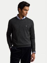 Polo Ralph Lauren Sweter 710954589003 Szary ciemny Regular Fit. Szare swetry męskie Polo Ralph Lauren, m, bez wzorów, z wełny, bez kołnierzyka, bez ramiączek. Za 919.99 zł.