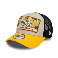 Czapka z daszkiem New Era Licence Plate Los Angeles Trucker. Czapki damskie New Era, na zimę, bez wzorów. Za 129.99 zł.