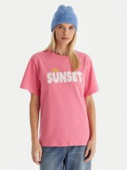 Roxy T-Shirt Sunnyoversize Easy ERJZT06033 Różowy Oversize. Czerwone t-shirty damskie Roxy, xs, bez wzorów, z bawełny, bez kołnierzyka, bez ramiączek. Za 139.99 zł.