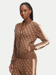 Guess Kardigan V6BR03 Z1482 Brązowy Regular Fit. Brązowe kardigany damskie Guess, s, z aplikacjami, z syntetyku, bez kołnierzyka. Za 445.99 zł.