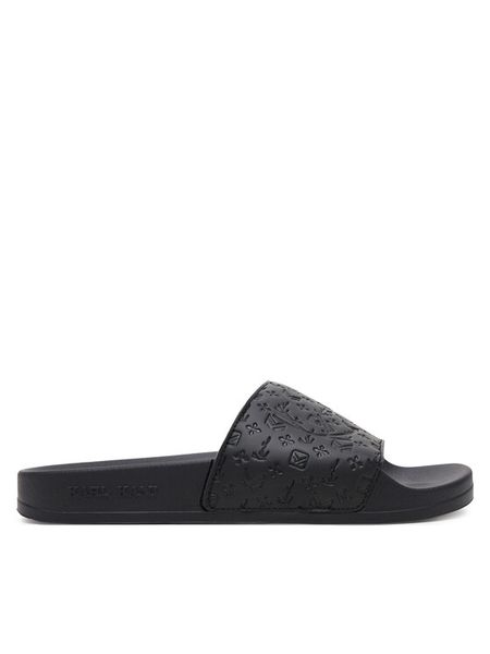 Karl Kani Klapki Pool Slide Prm PD00006204 Czarny. Czarne klapki damskie Karl Kani, bez wzorów, z syntetyku, bez obcasa, bez zapięcia. Za 89.99 zł.