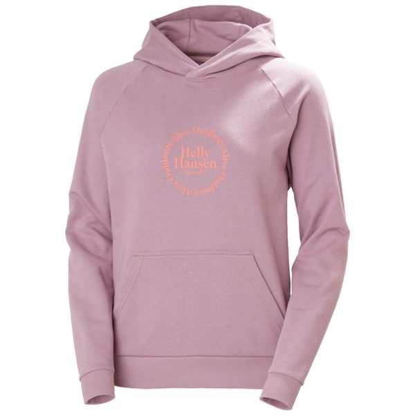 Bluza damska Helly Hansen Core Graphic. Fioletowe bluzy damskie Helly Hansen, bez wzorów, bez ramiączek, bez kaptura. Za 379.00 zł.