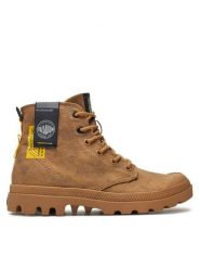 Palladium Trapery Pampa Surplus 74389-291-M Brązowy. Brązowe buty zimowe męskie Palladium, bez wzorów, z materiału, bez obcasa, bez zapięcia. Za 319.99 zł.