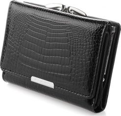 Jennifer Jones CZARNY MAŁY DAMSKI PORTFEL LAKIEROWANA SKÓRA NATURALNA JENNIFER JONES L65. Czarne portfele damskie Jennifer Jones, z lakierowanej skóry. Za 109.99 zł.